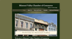 Desktop Screenshot of missourivalleychamber.com